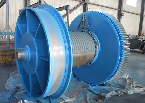 Crane and Lifting Drum Designed for Multilayer Spooling