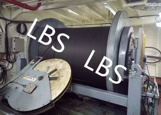 Electric or Hydraulic Marine Winch LBS Double Groove Drum With Wire Rope