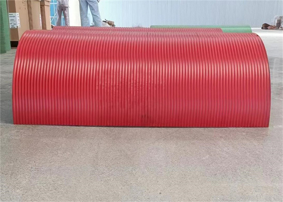 Custom Carbon Steel Half Cut Split Lebus Grooved Roll Or Drum For Oil Rig Polymer Nylon Material