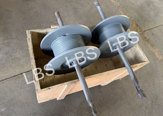 Rope Diameter 8.7mm Lebus Groove Drum Right Hand 65° Epoxy Zinc Rich Primer Coating