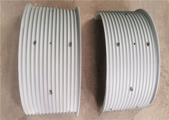 Custom Carbon Steel Lebus Sleeve Half Split Untuk Crane Winch Drum Winding Wire Rope