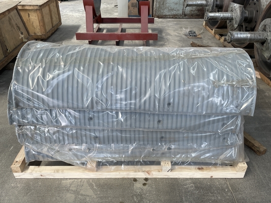 Sistem Lebus Baja Karbon Custom Half Split Winch Drum Sleeves Untuk Peralatan Angkat